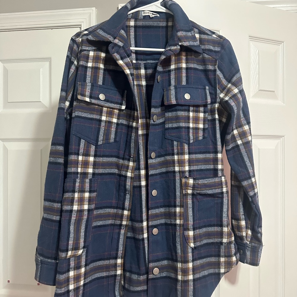 Plaid jacket -fashion nova